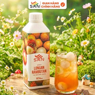 Syrup/siro ĐÀO SAN (có mẫu thử) - Trái Cây Tự Nhiên - Hương Thơm, Màu Sắc Nổi Bật