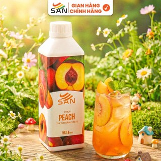 Syrup/siro ĐÀO SAN (có mẫu thử) - Trái Cây Tự Nhiên - Hương Thơm, Màu Sắc Nổi Bật