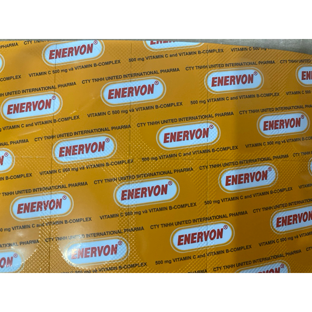 Enervon plus efervescent - vitamin C + B complex + zinC (vitamin nhóm B, C, kẽm và khoáng chất (magnesi, calci)