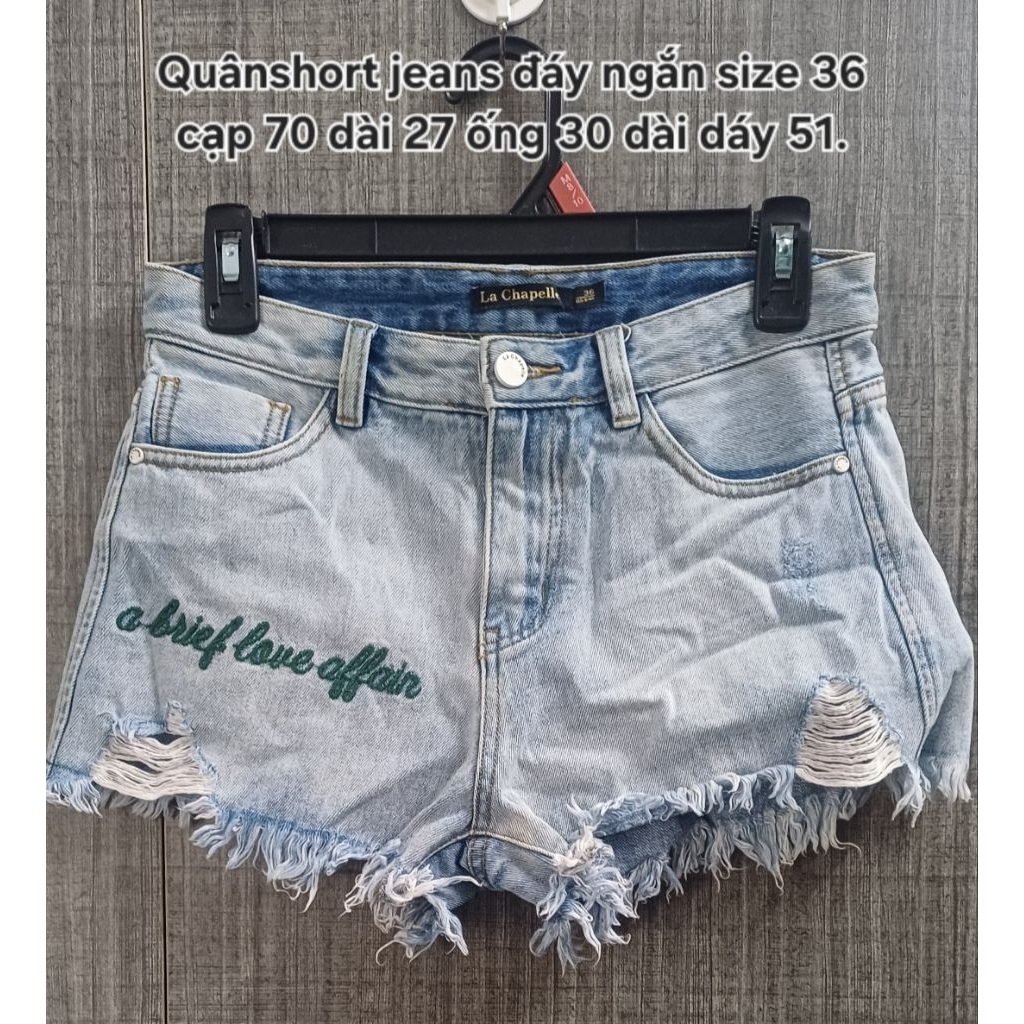 Short jean nữ phong cách Hàn – vintage 2hand – cá tính, năng động, dễ phối đồ