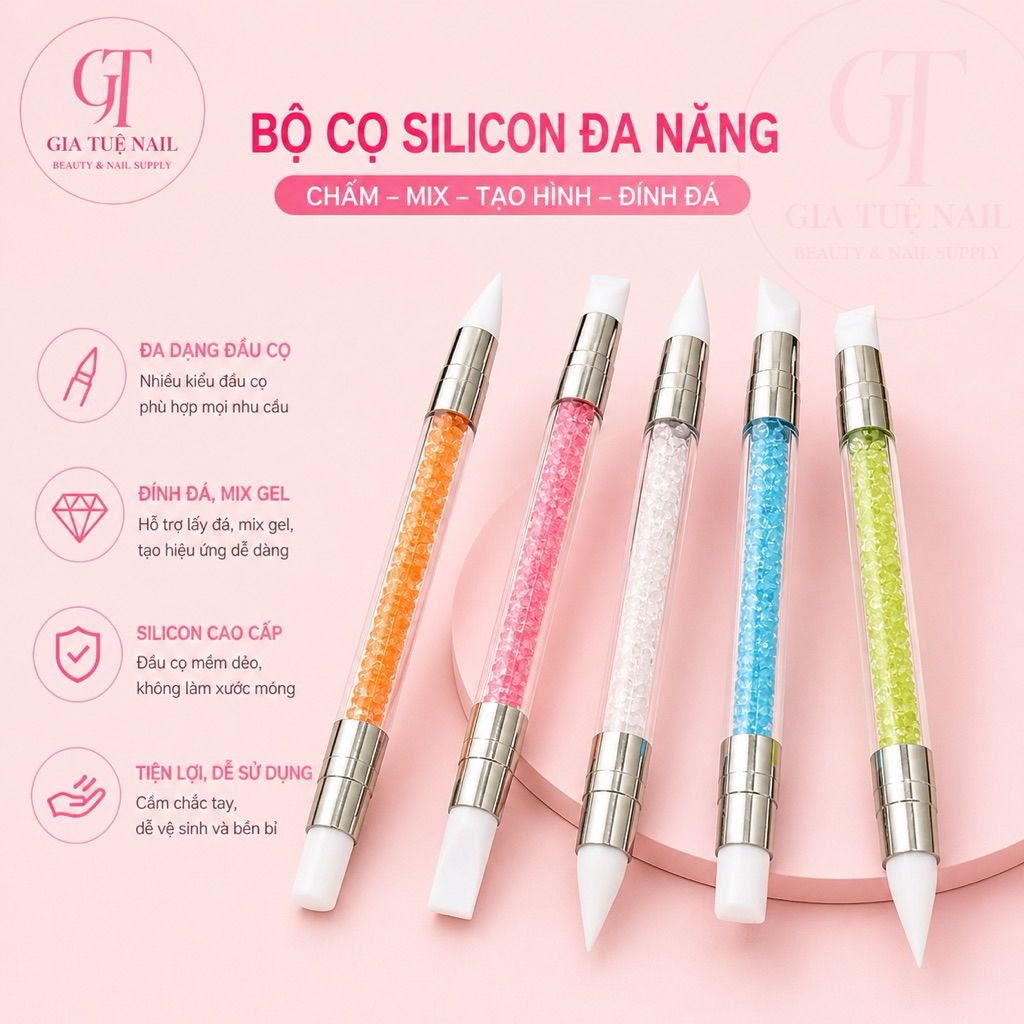 Bút Silicon đa năng, bút nặn hoa, nặn charm