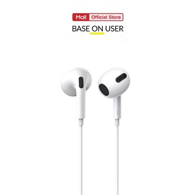 Tai nghe nhét tai jack cắm 3.5mm Baseus Encok H17 tích hợp micro siêu bền, dài 110cm
