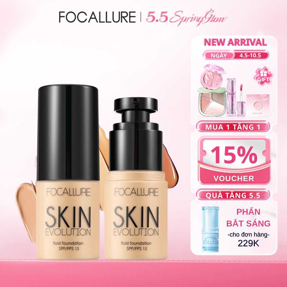 FOCALLURE Kem nền BB Cream che phủ khuyết điểm chống thấm nước 31g