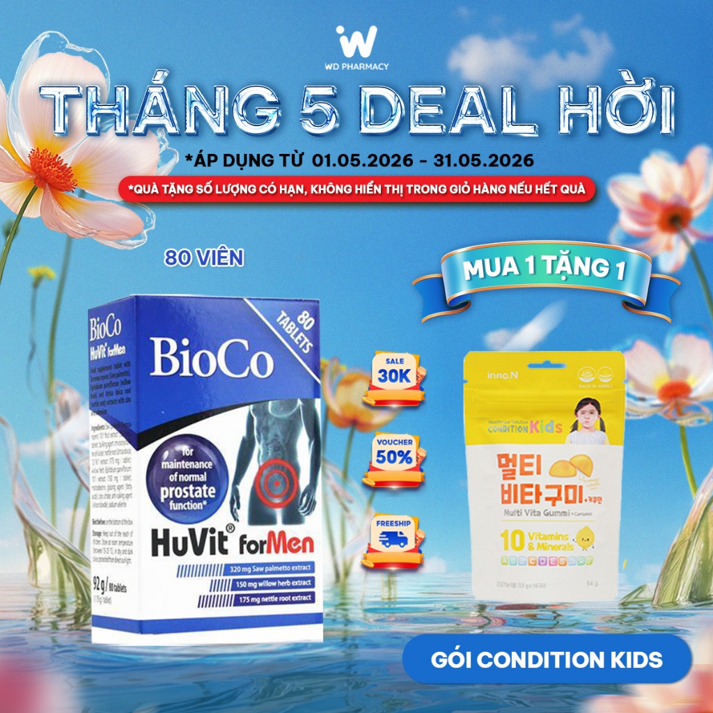 Viên uống BioCo HuVit forMEN Hộp 80 viên