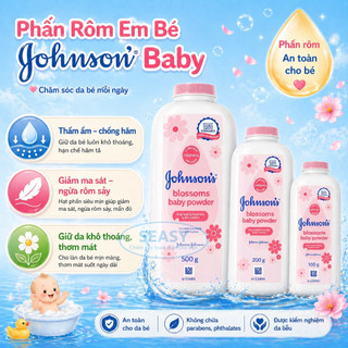 Phấn rôm em bé Johnson Baby PR2 hương hoa anh đào – Phấn em bé johnson baby chính hãng giúp da khô thoáng mềm mịn
