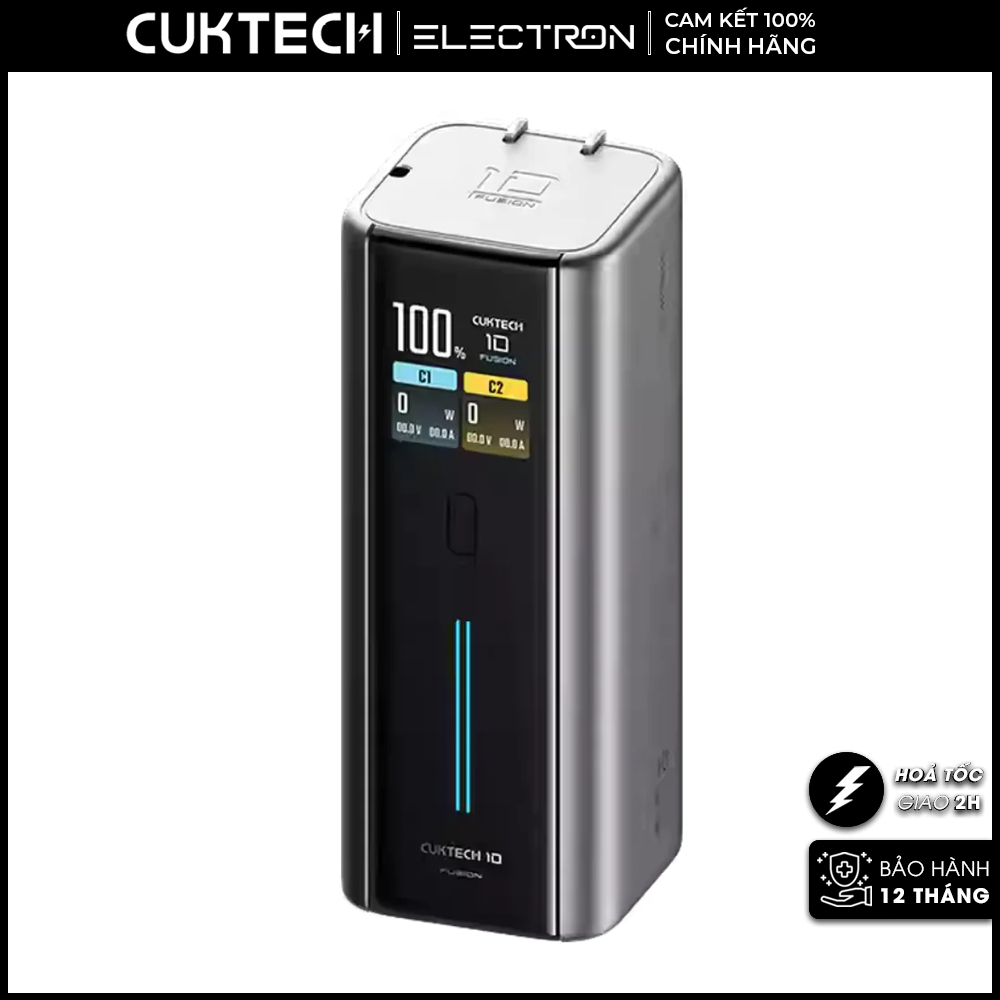 Pin dự phòng CukTech 10 Dual-Fusion 67W GaN Charger & 90W 9000mah Power Bank – BA652U