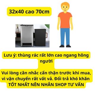 Thùng rác Fitis đạp lớn MEGA 40L