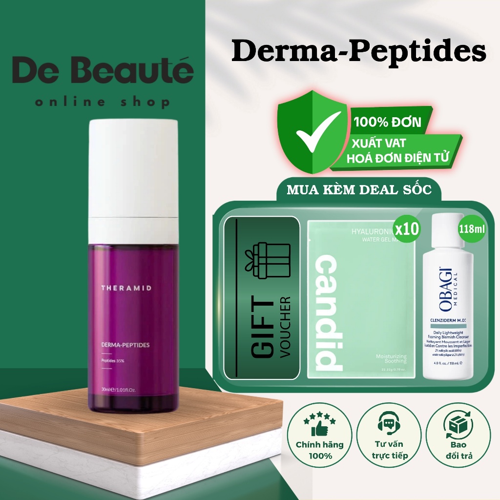[HÀNG CÔNG TY] Serum Phức Hợp 35% Multi-Peptides Trẻ Hoá Căng Bóng Da Theramid Derma Peptides
