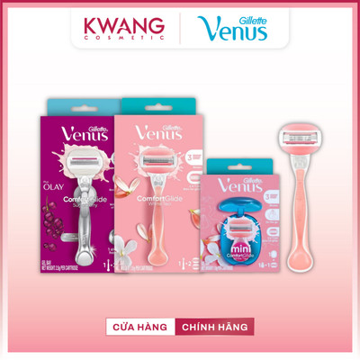 Dao cạo nữ Venus Gillette Venus Comfortglide White Tea với dải bôi trơn chính hãng