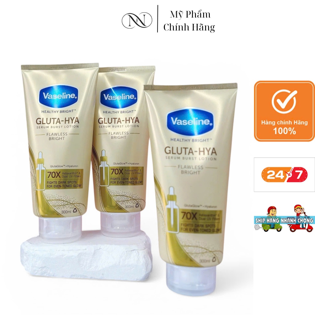 DƯỠNG THỂ VASELINE VÀNG DƯỠNG TRẮNG DA BAN NGÀY
