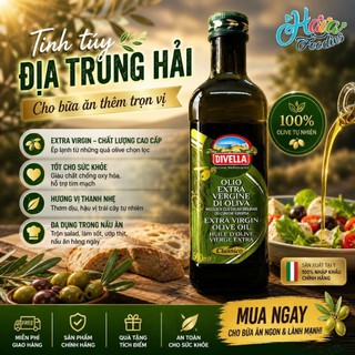 Date 30/7/26 - dầu oliu nguyên chất divella – extra virgin olive 500ml