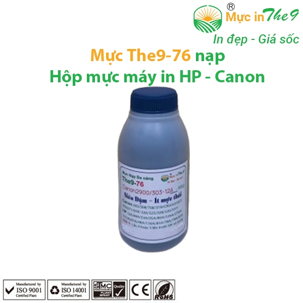 Mực nạp  máy in Canon LBP 6030/ 6030w  siêu đậm -  in đẹp - ít mực thải (The9-76-80g)