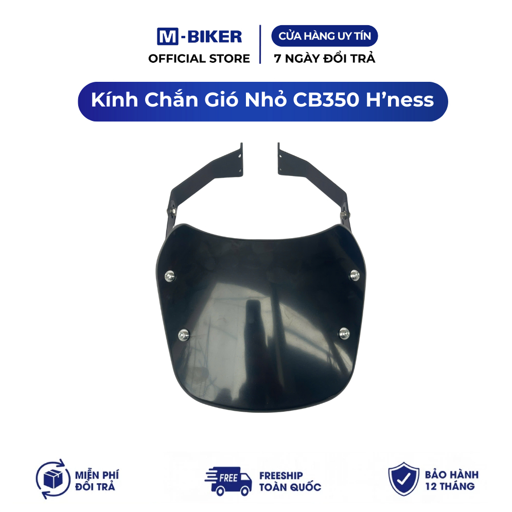 Kính chắn gió CB350 bản nhỏ M-Biker, kính chắn gió cb350 hness bản nhỏ  m-bkier