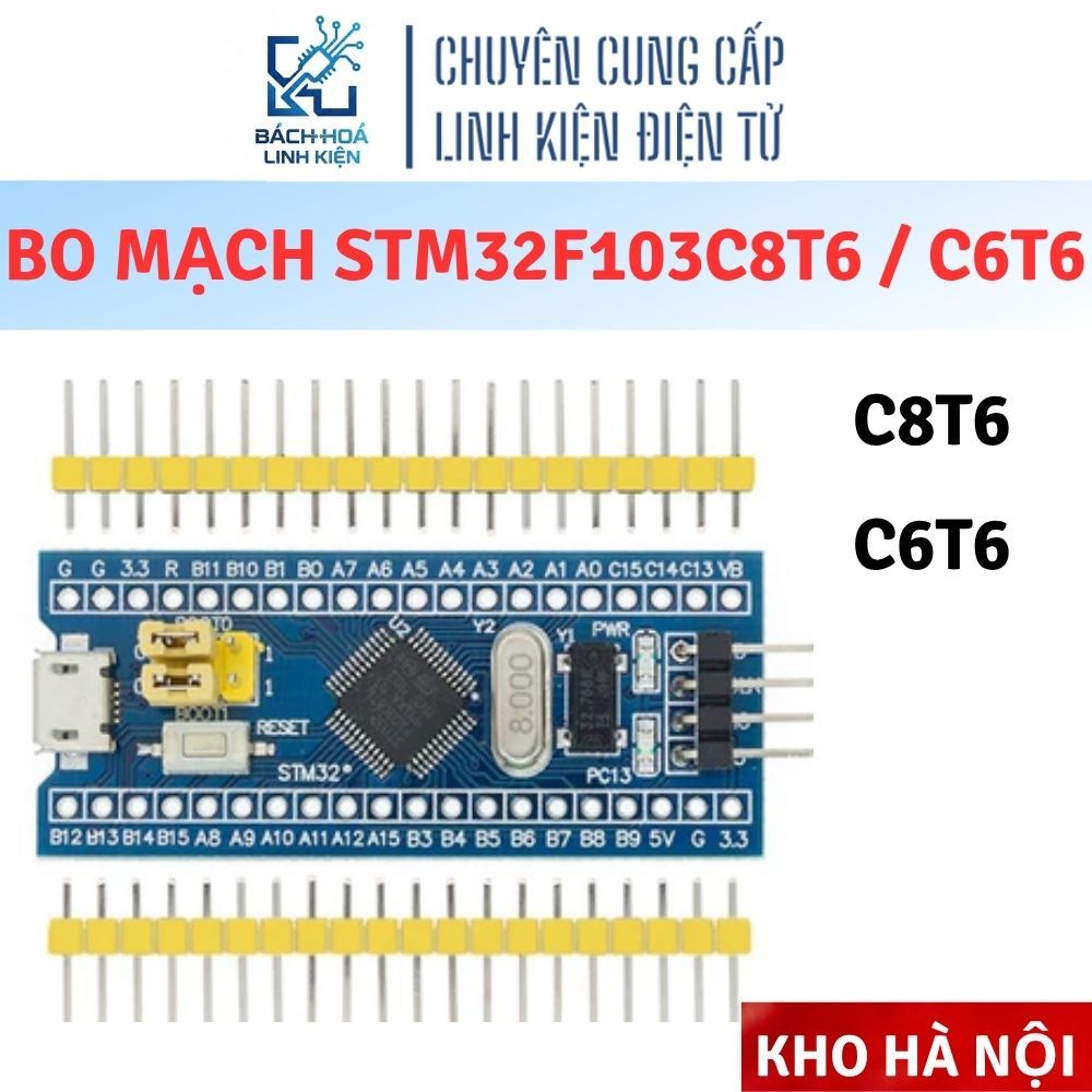 Mạch Phát Triển STM32F103C8T6 Blue Pill - Board Hệ Thống STM32 ARM Cortex-M3 (Loại Đẹp/Chính Hãng)