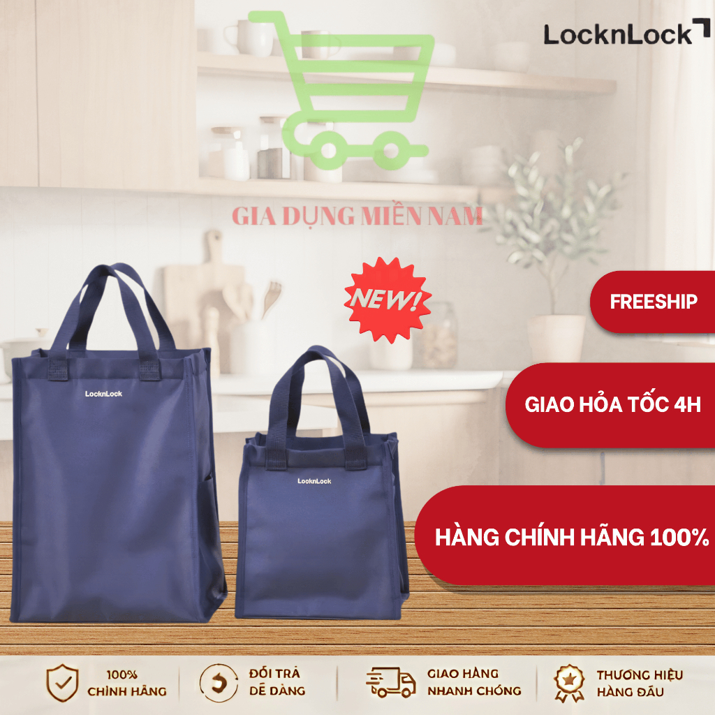 Túi đựng bộ hộp cơm LocknLock Daily Cooler  HWB820, HWB821 - Hàng chính hãng