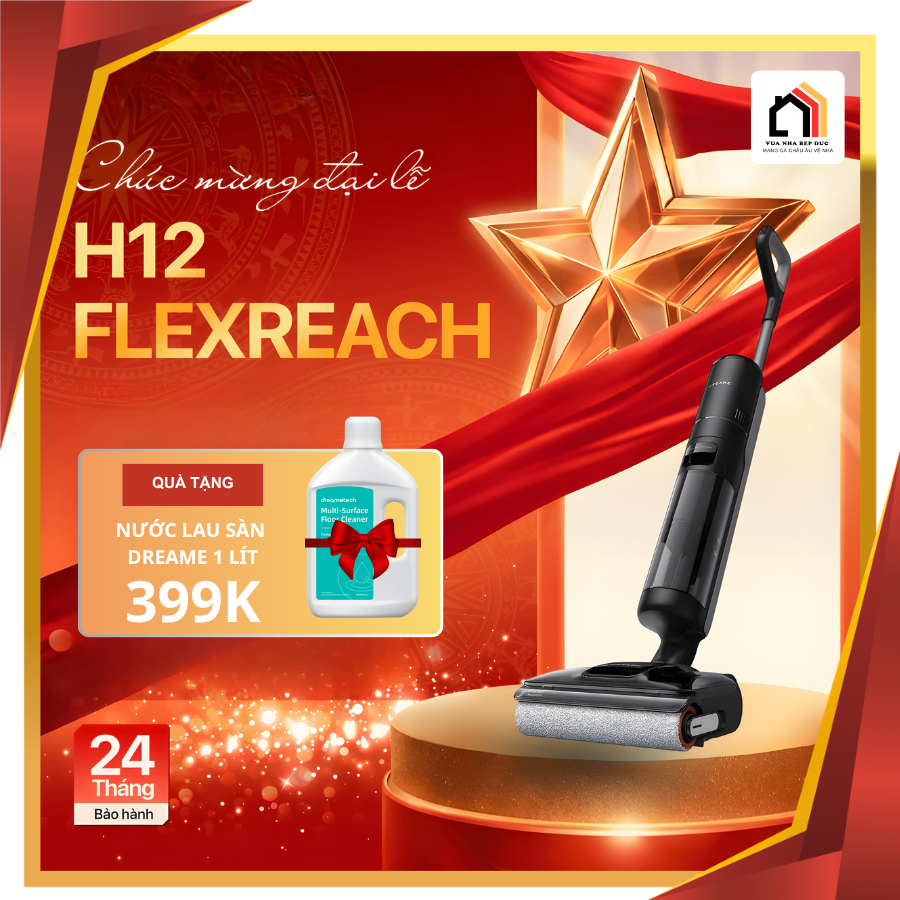 Máy hút bụi lau sàn tự giặt sấy Dreame H12s FlexReach / H13 FlexReach / Tineco S6 Max/ S6 Extreme