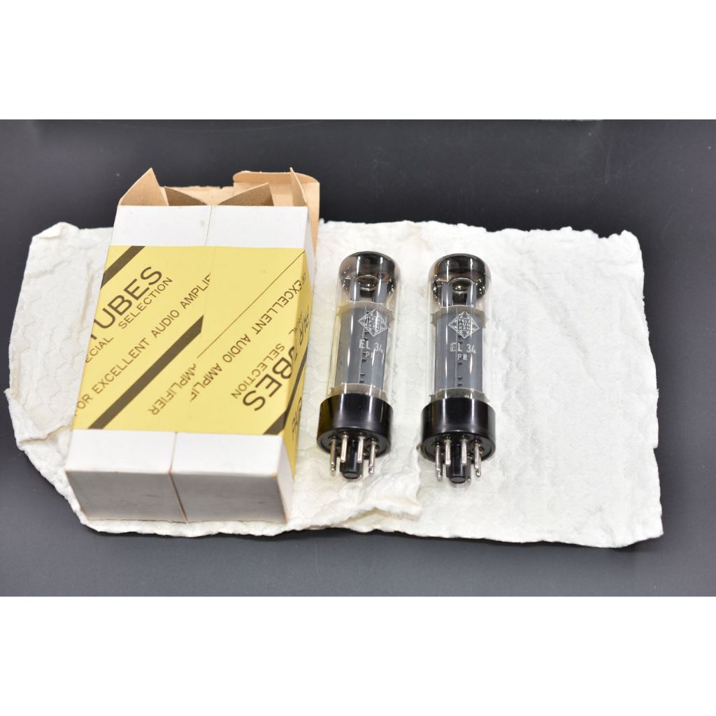 Bộ 2 bóng đèn Telefunken EL34/6CA7 mới của Đức; bảo hành 6 tháng.