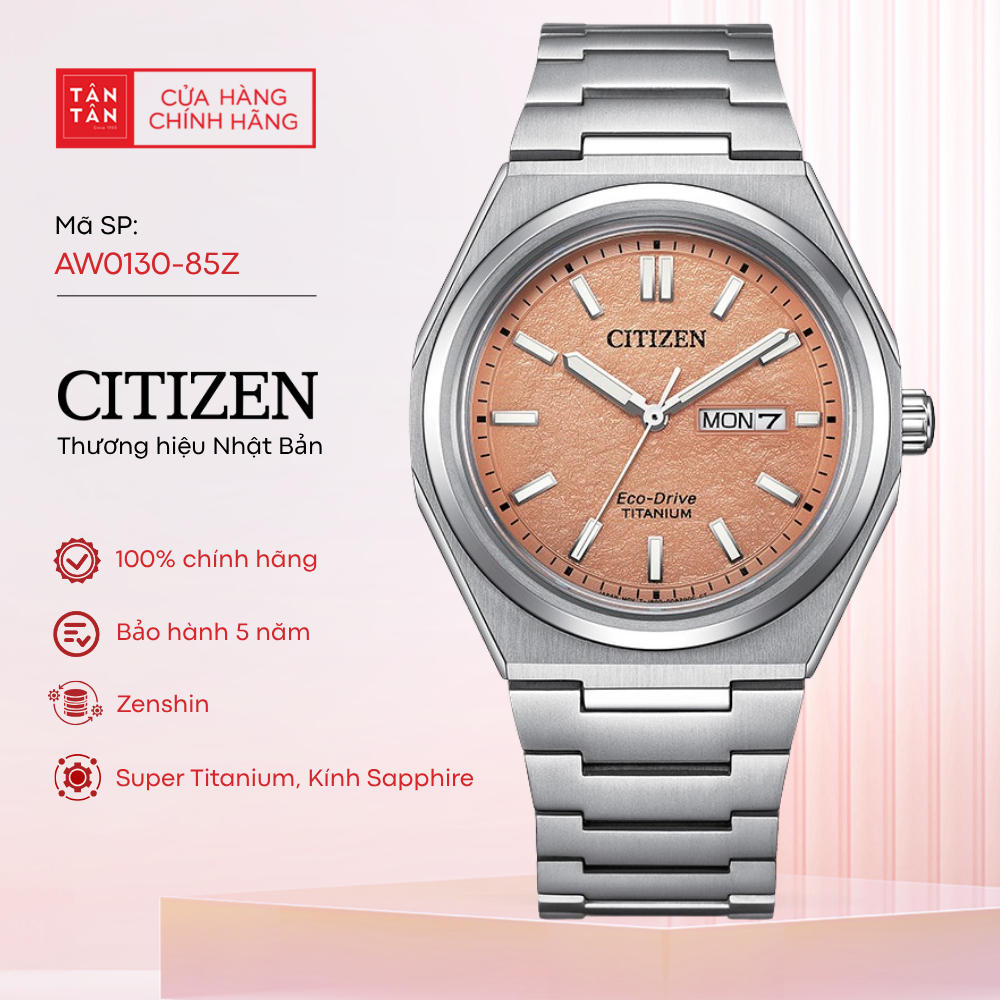 Đồng Hồ Nam Citizen Zenshin AW0130-85Z Eco-Drive 39.5mm - Đồng Hồ Tân Tân
