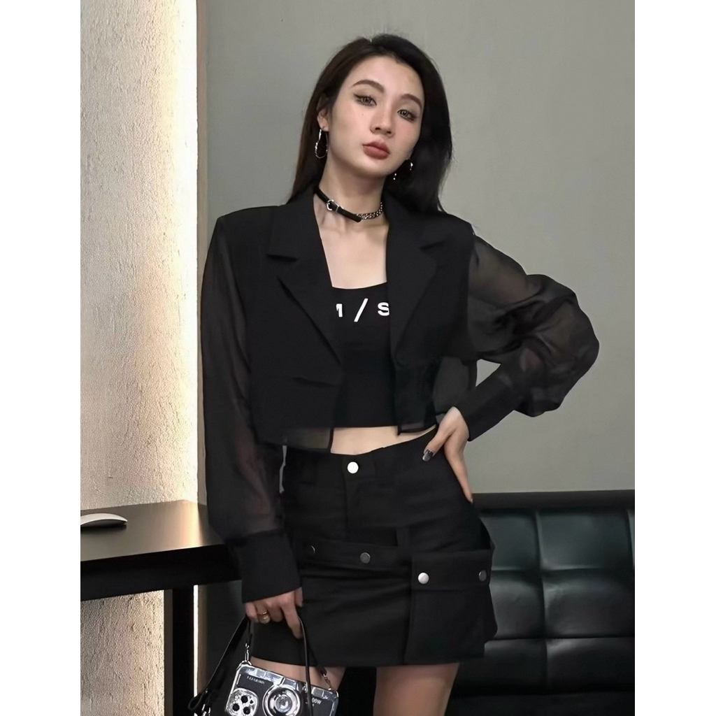 Áo khoác mỏng phong cách tỷ tỷ douyin