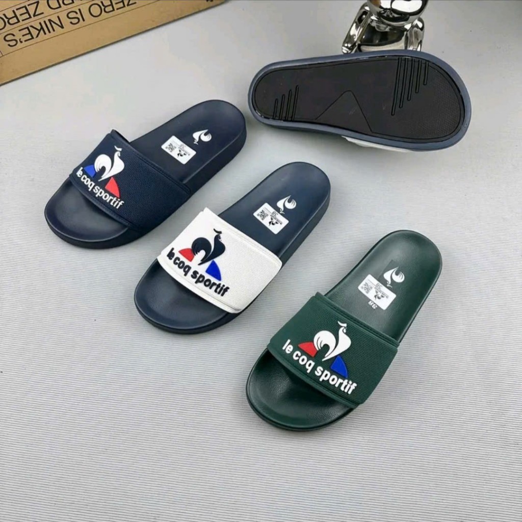 Dép nam hình con gà le coq sportif cao su đúc đế chống trơn trượt