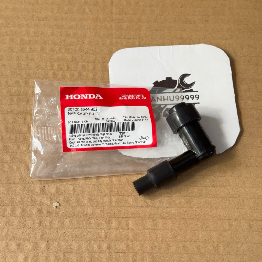 Chụp bugi SUPER WAVE ALPHA hàng HONDA mã 30700GFM902
