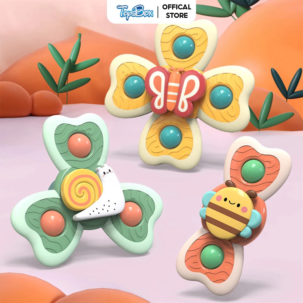 Đồ Chơi Con Quay Spinner Vui Nhộn 3 Trong 1 Cho Bé Nhiều Mẫu Đa Dạng Đồ Chơi Nhà Tắm Cho Bé