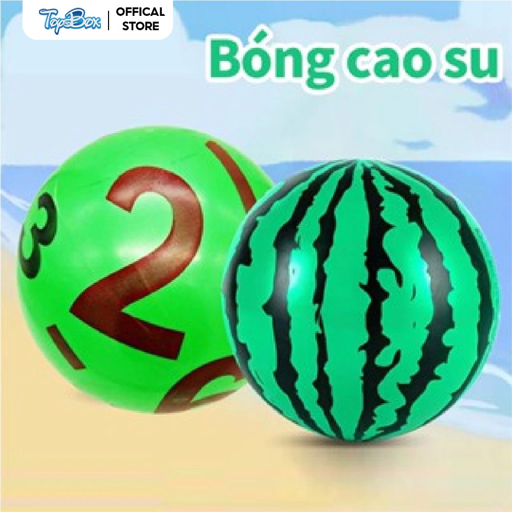 Đồ chơi trẻ em bóng bơm hơi Inflatable Dưa hấu Ball Digital Ball Nhà trẻ yêu bóng vỗ bóng (CHƯA KÈM 