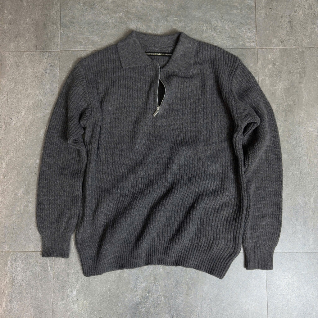 KMC Áo len quarter zip