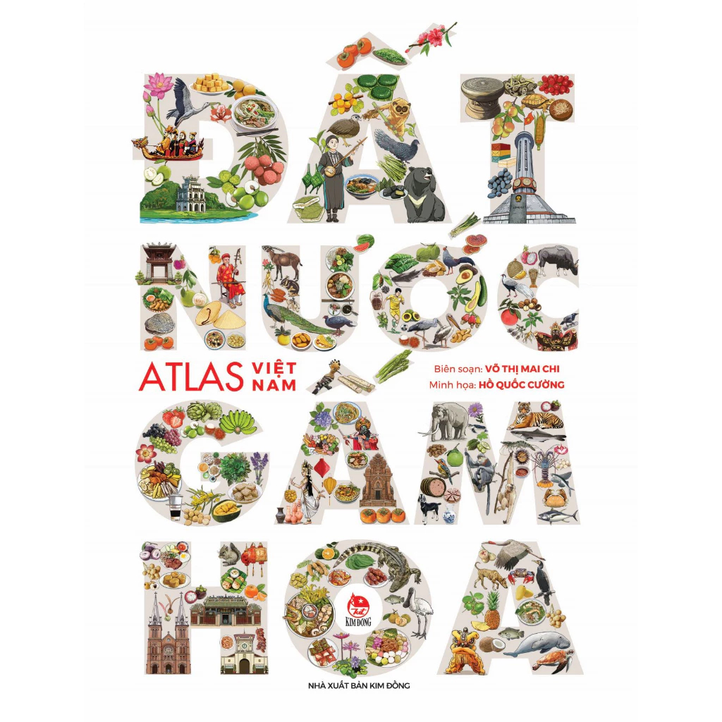 Sách - Đất nước gấm hoa- Atlas Việt Nam