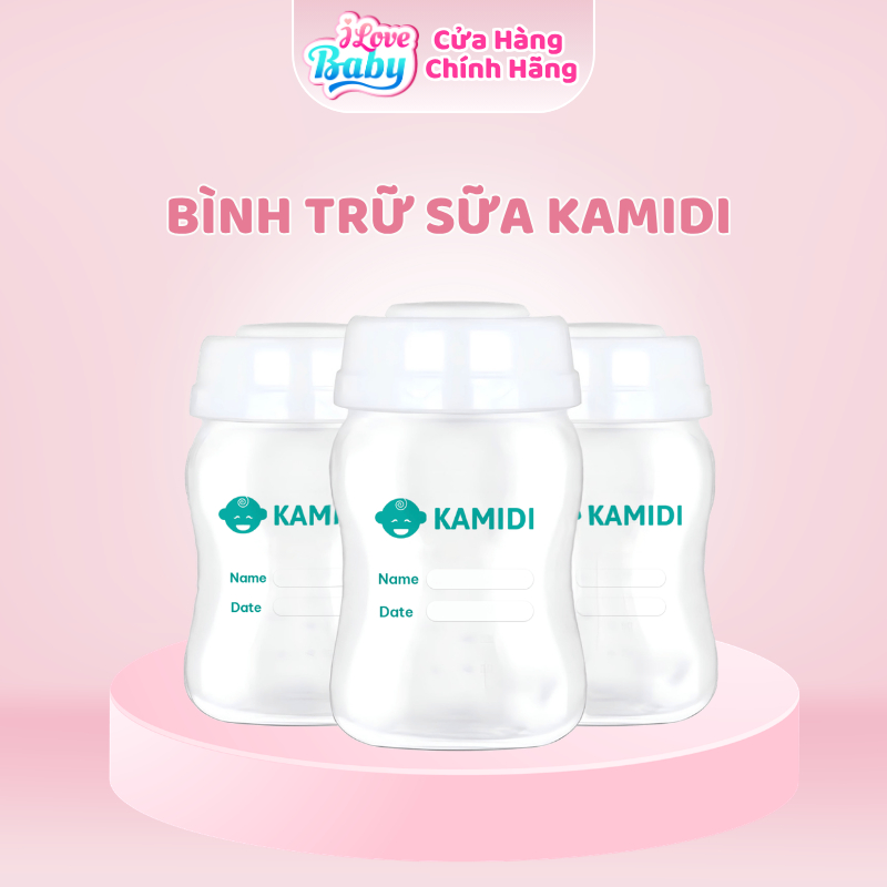 Bình Trữ Sữa Kamidi Chính Hãng - Chất Liệu PP Cao Cấp 150ml "ilovebabyshop"