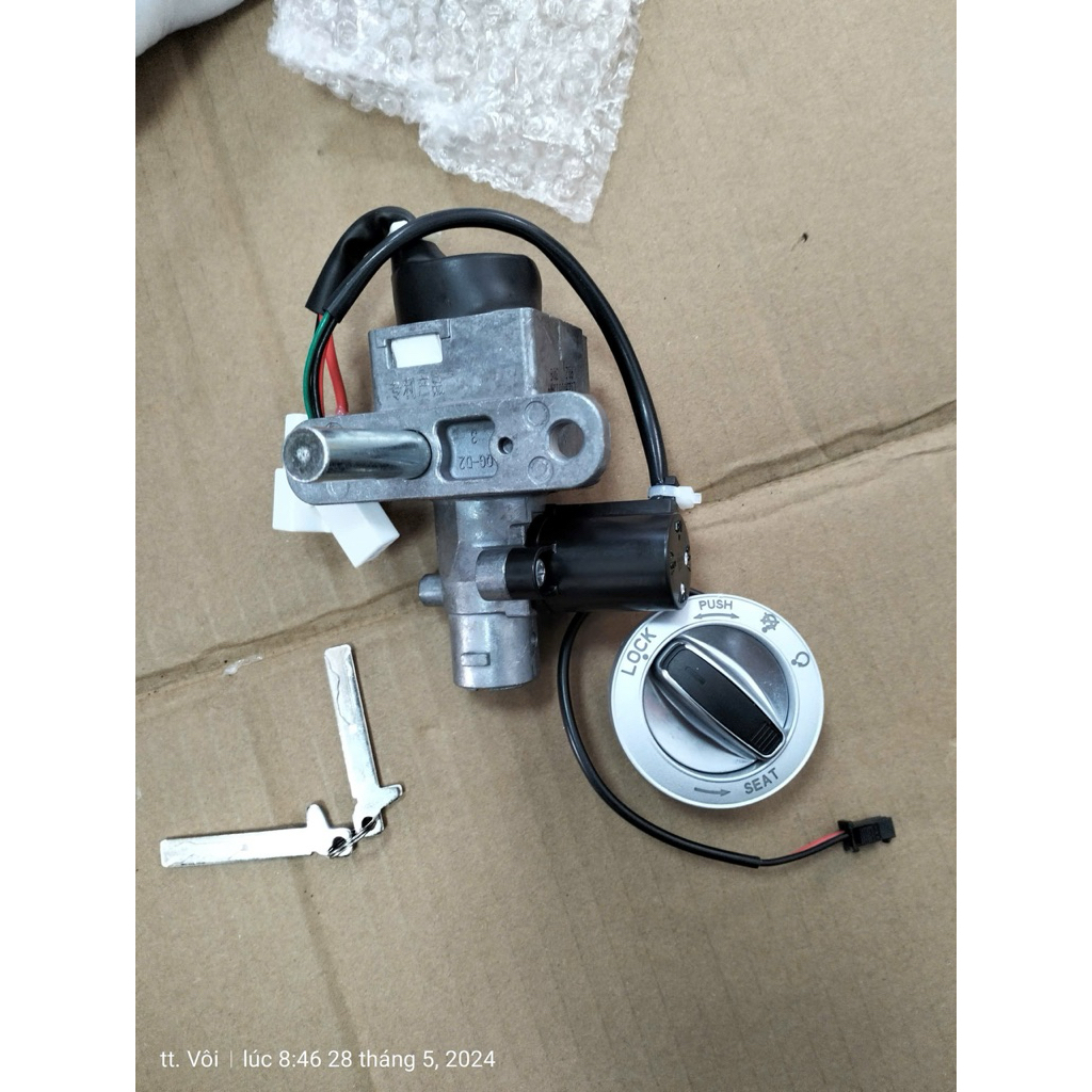 bộ khoá cơ xe điện yadea s3, s3 pro chính hãng