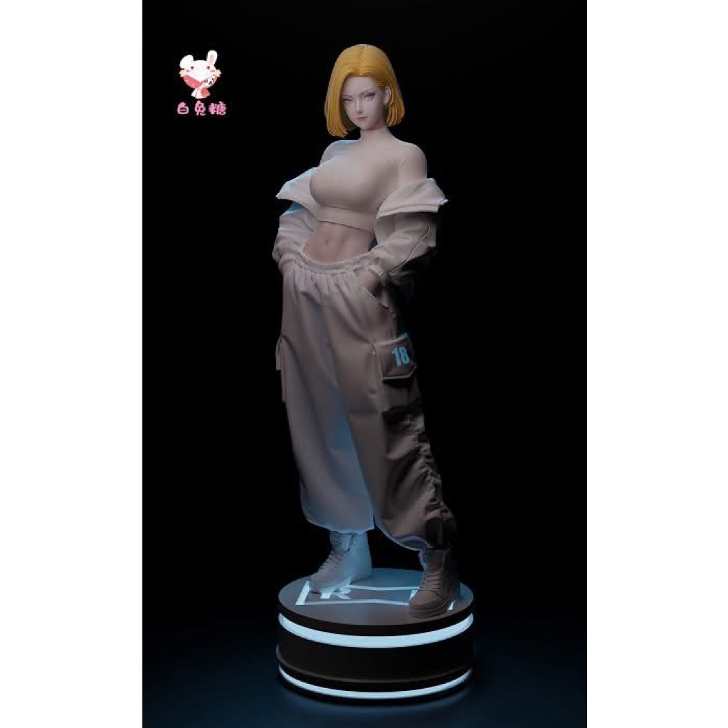 mô hình dragon ball android 18 - white rabbit studio