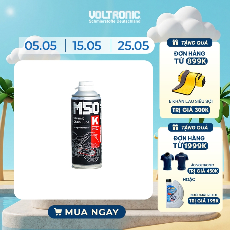 XỊT DƯỠNG SÊN PHỬ SỨ CAO CẤP NHẬP KHẨU ĐỨC VOLTRONIC M50-K CERAMIC CHAIN LUBE (M50 VOLTRONIC) - VOLT