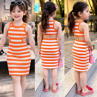 Đầm Body Khoét Eo Sau Dành Cho Bé