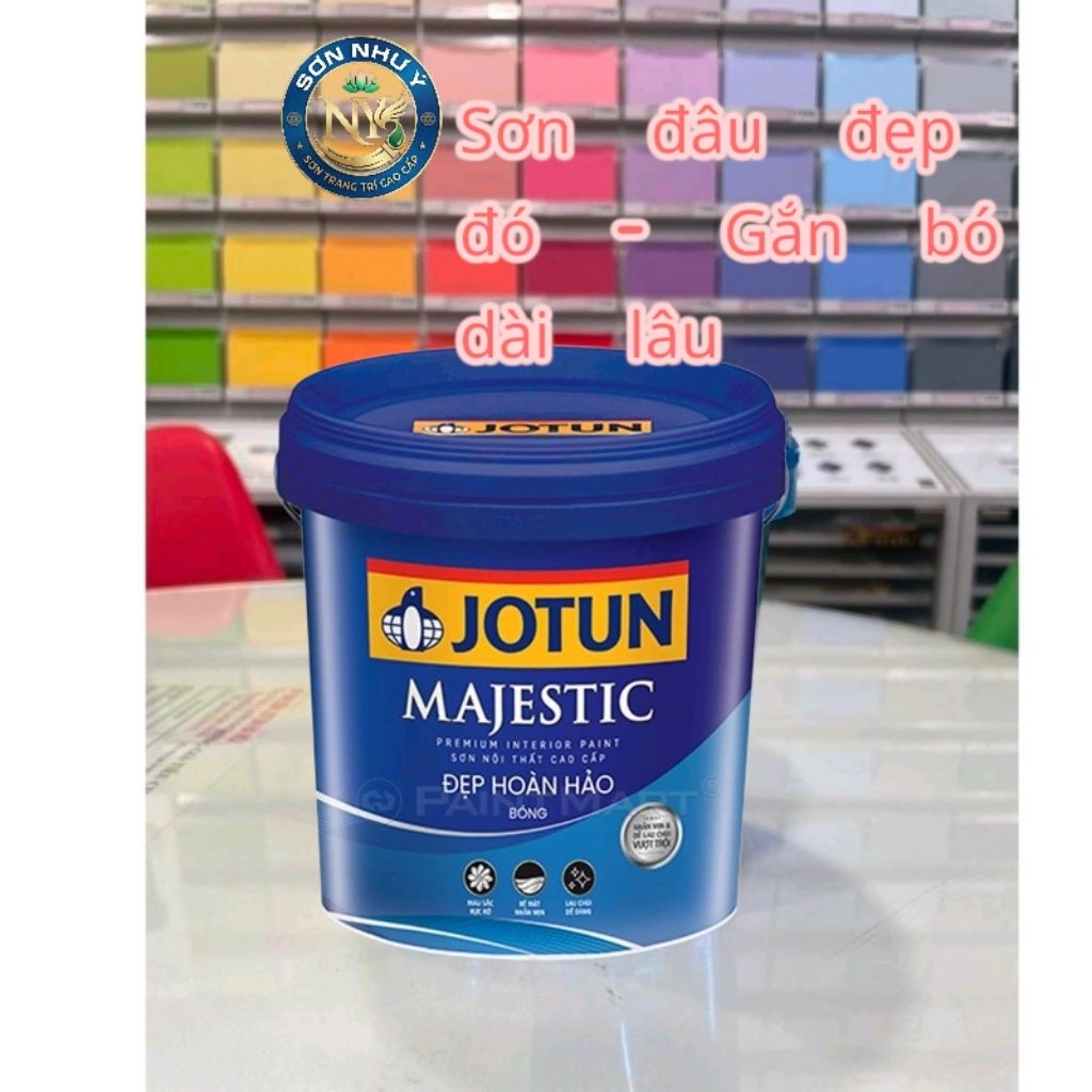 Sơn Lau Chùi Cao Cấp JOTUN MAJESTIC 1L ( Bóng)