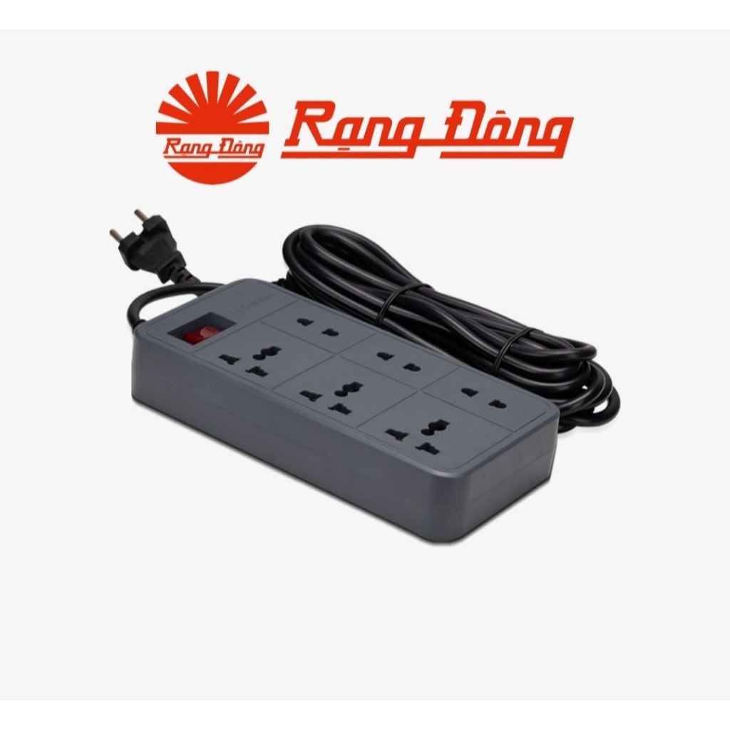 [ Chính Hãng ] Ổ cắm đa năng OC06. V2 2m, 5m Rạng Đông.