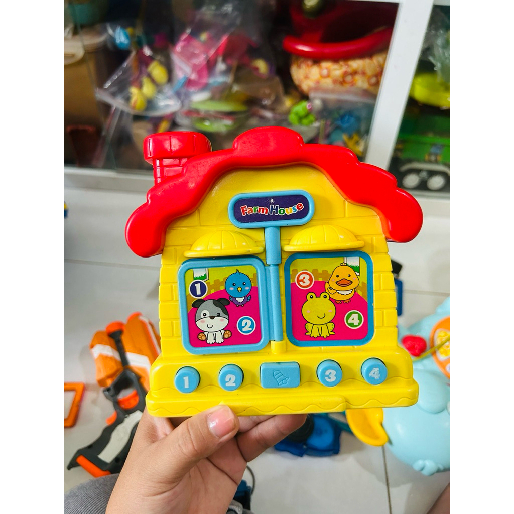 Đồ chơi nhạc đèn Infunbebe Animal Farm House Toddler Toy ( Hàng 2nd)