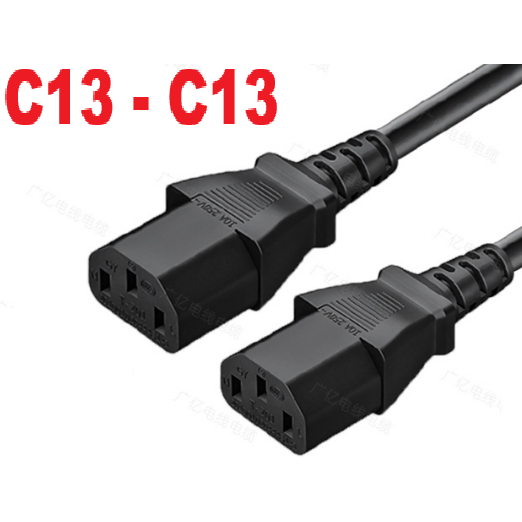 Dây nguồn C13 C13 hai đầu đực dài 1 mét