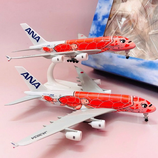Máy Bay Airbus A380-800 ANA Livery "Flying Honu" Rùa Biển Màu (Japan Airlines) Tỉ Lệ 1:400