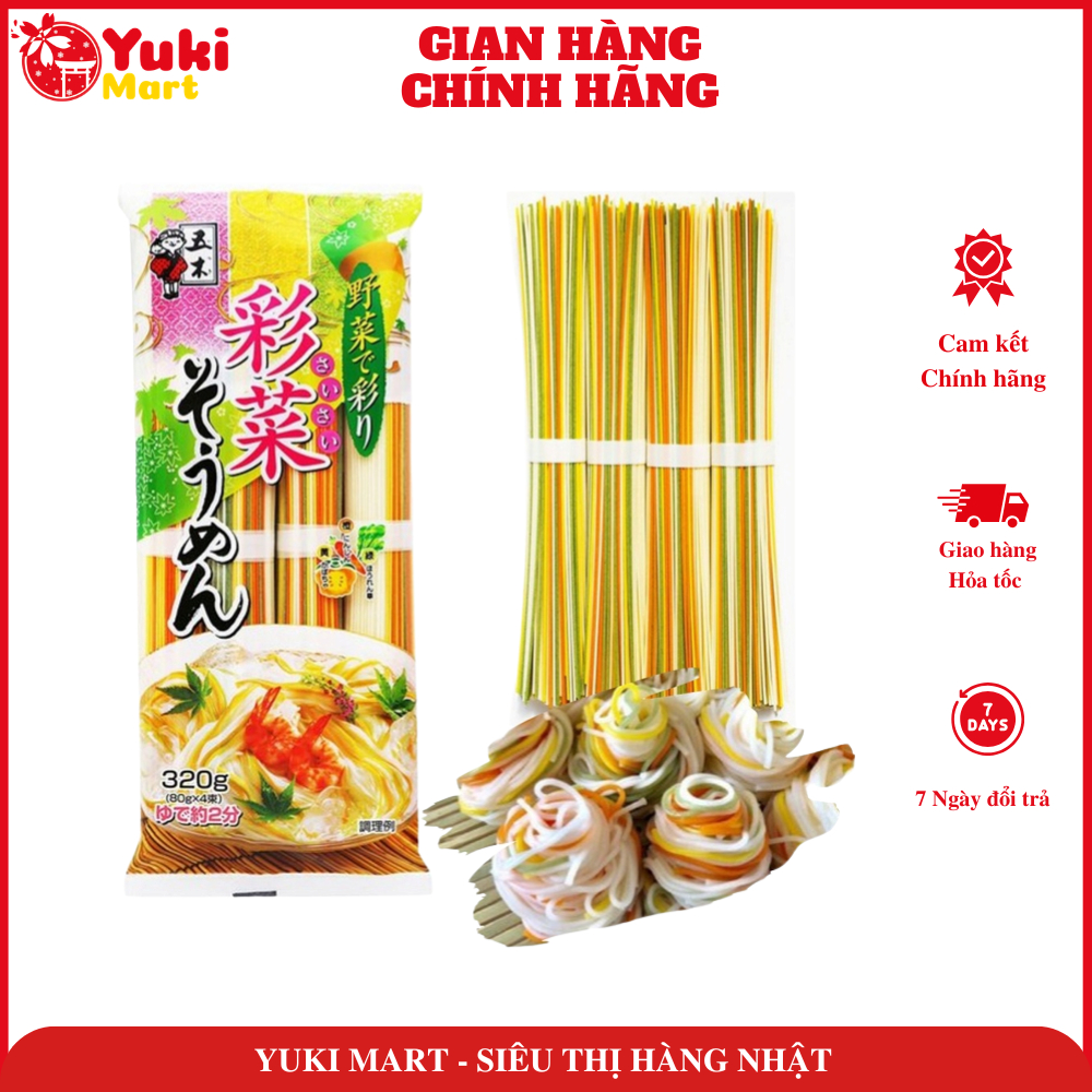 Mì Somen ngũ sắc rau củ ITSUKI 320g