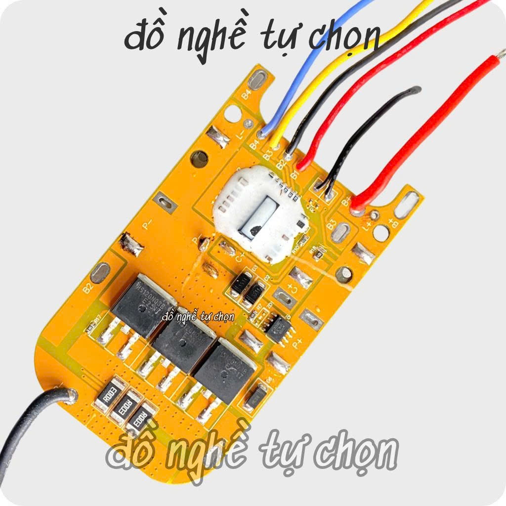 Mạch pin Makita 5S 18V 21V 120A có 3 mosfet lớn có cân bằng và không cân bằng, sạc và bảo vệ pin Lii