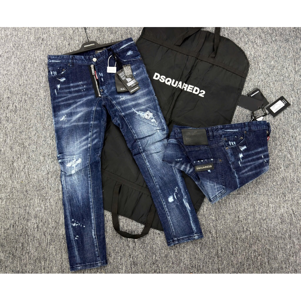 Quần jean nam DSQ fom biker 2018 hàng Quảng Châu