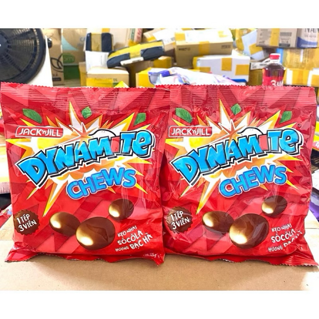 🍫 KẸO SOCOLA NHÂN DẺO DYNAMITE CHEWS – ĂN LÀ NGHIỆN 🔥