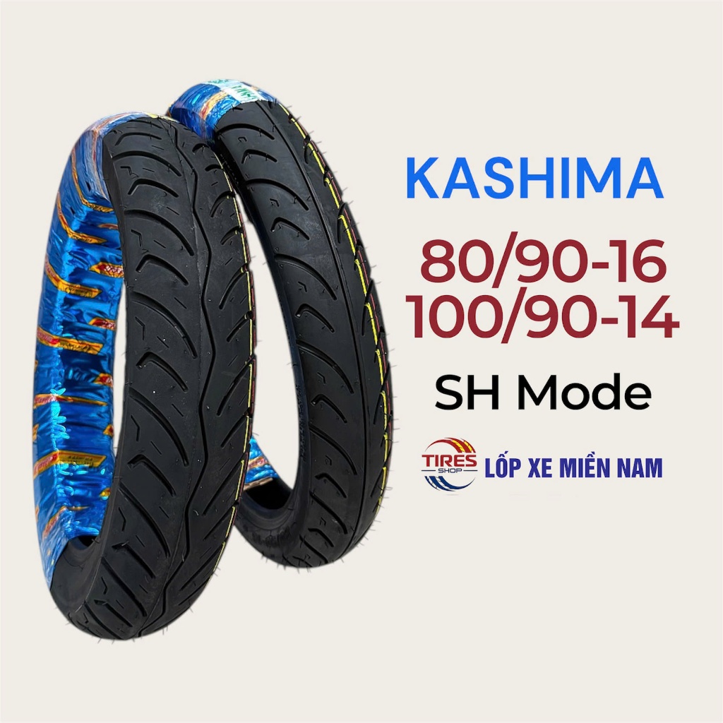 Vỏ Lốp KASHIMA Xe SH Mode - Vỏ Lốp Đúc Không Ruột Chính Hãng