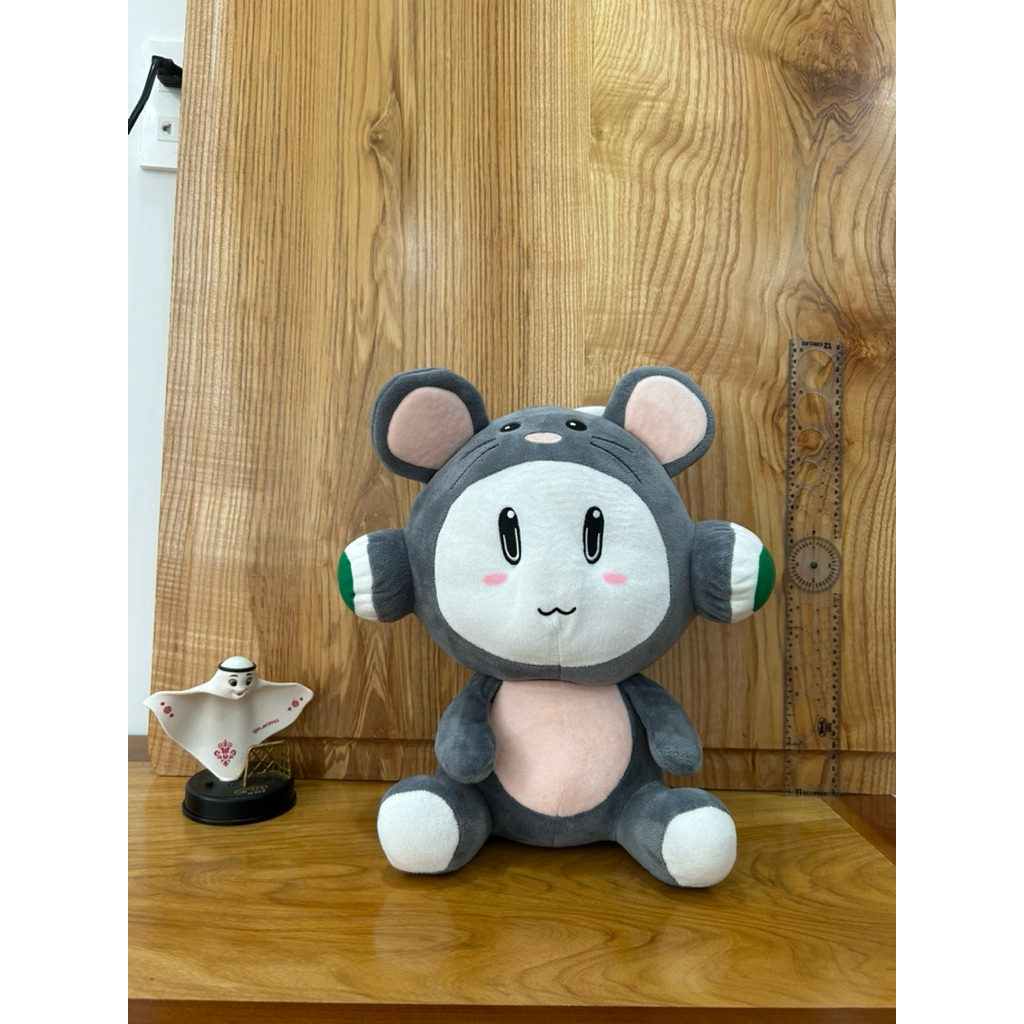 Gấu bông Ollie Oppo cosplay chuột, cosplay trâu