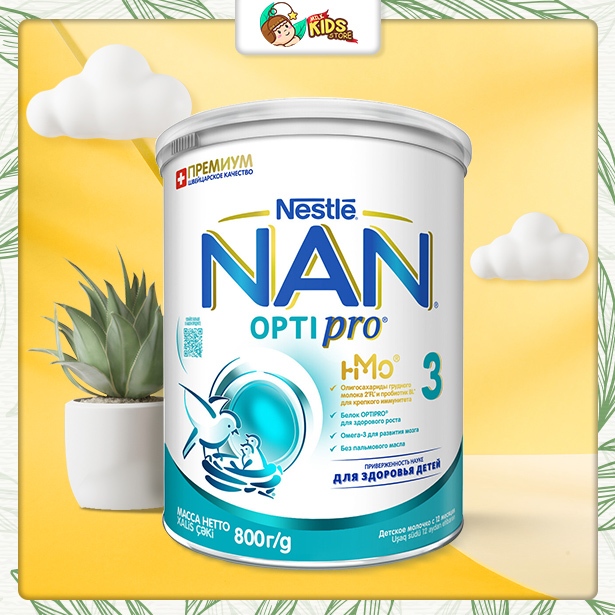 MILKSTORE - [DATE 10/2027] Sữa bột NAN Optipro HMO 3 800g - NAN Nga hãng Nestle