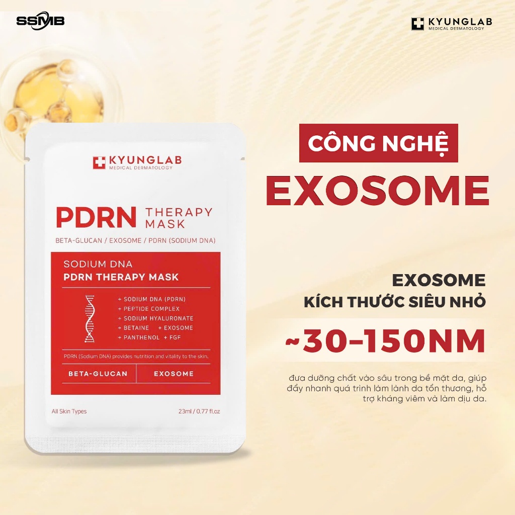 Mặt Nạ PDRN Kyunglab , Mặt Nạ kyunglab PDRN Therapy Mask 25ml, phục hồi , cấp ẩm, trắng da