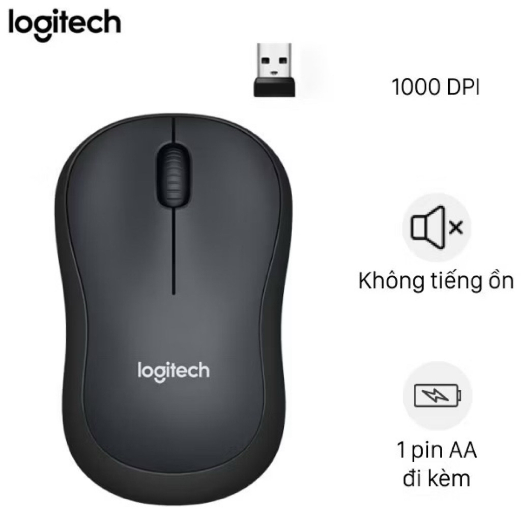 Chuột không dây M220 Silent