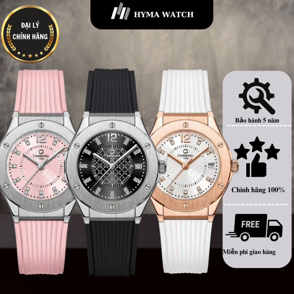 Đồng hồ Nữ Carnival 8173L phiên bản cao cấp Bảo hành 5 năm Hyma Watch