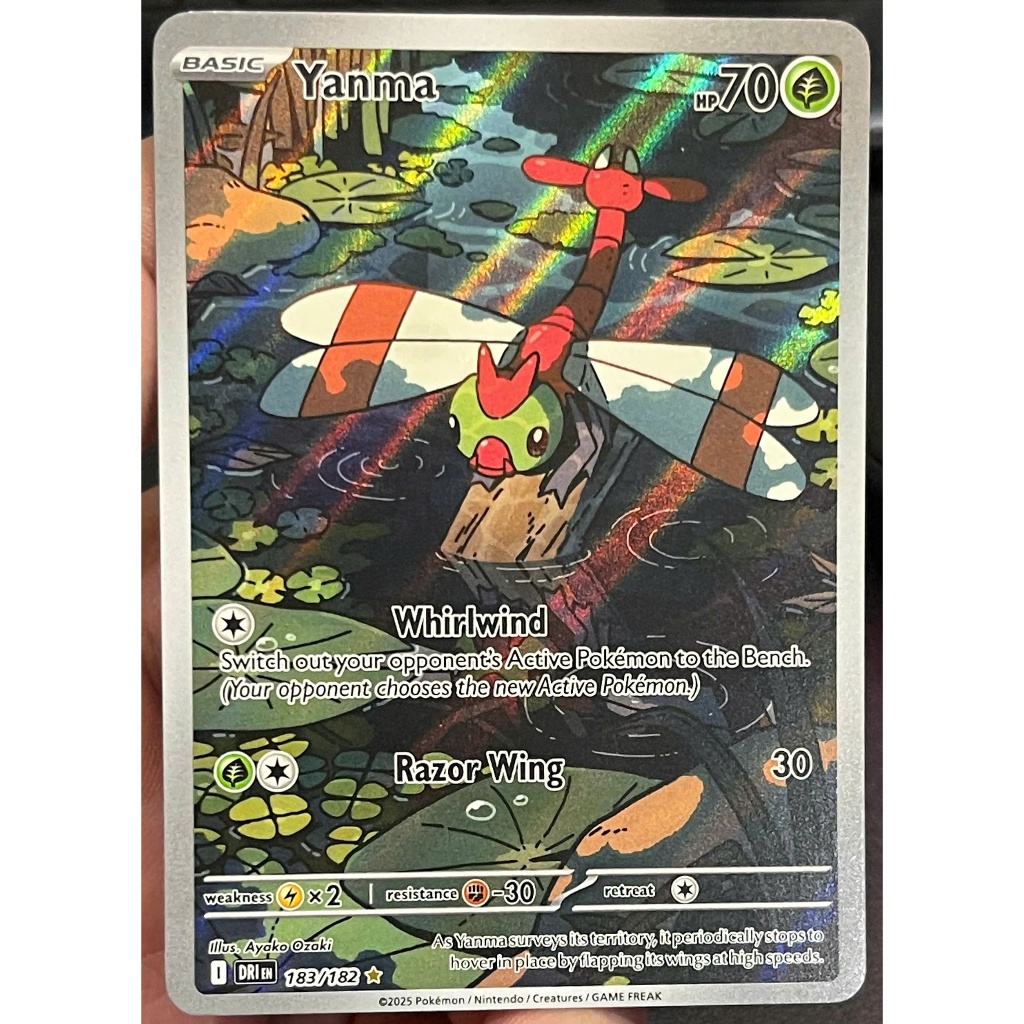 [KW2 Pokemon] [EN] Thẻ Yanma - 183/182 - Illustration Rare
